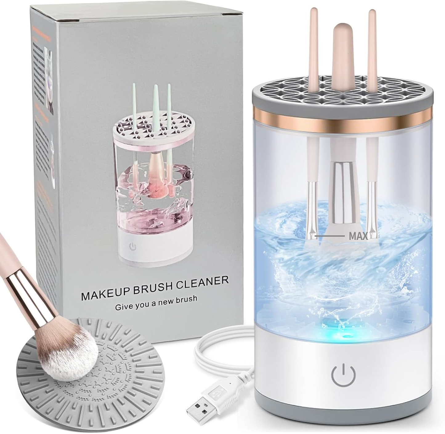 One-Touch Makeup Brush Cleaner